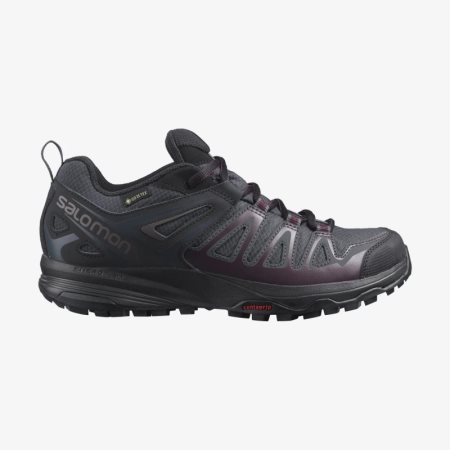 Zapatillas Trekking Salomon X CREST GORE-TEX Mujer Negras (ES-VMUD)